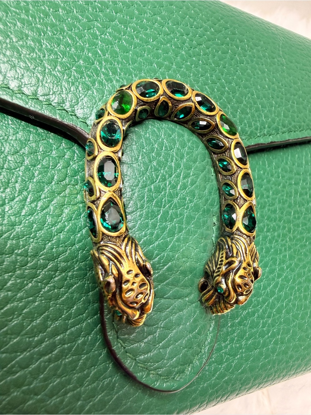 GUCCI-401231 2067 Green Dionysus Shoulder Bag - Picture 8 of 14